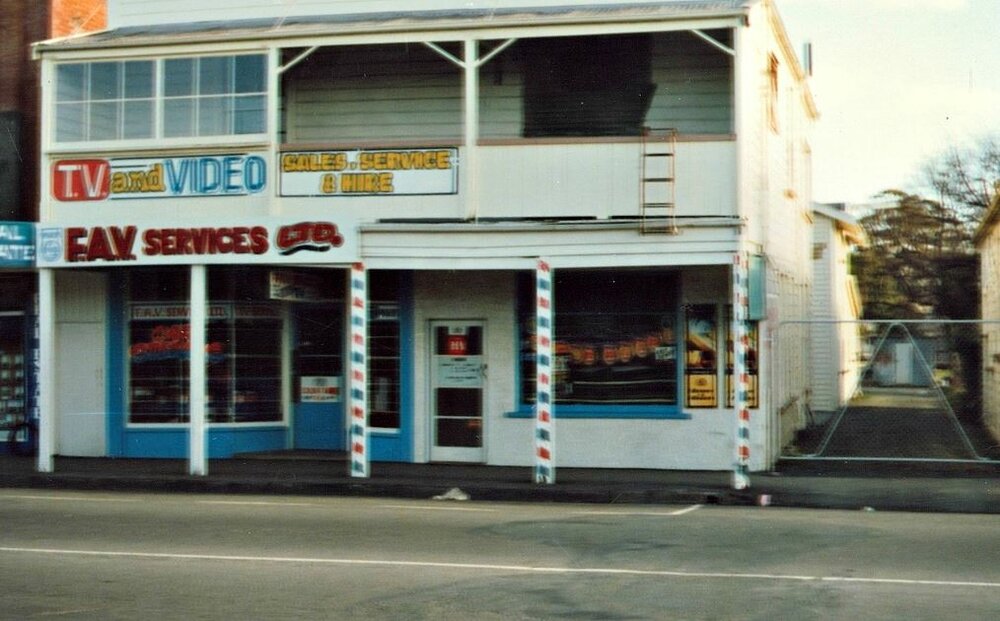 F.A.V. Services building in Queen Street shortly before demolition