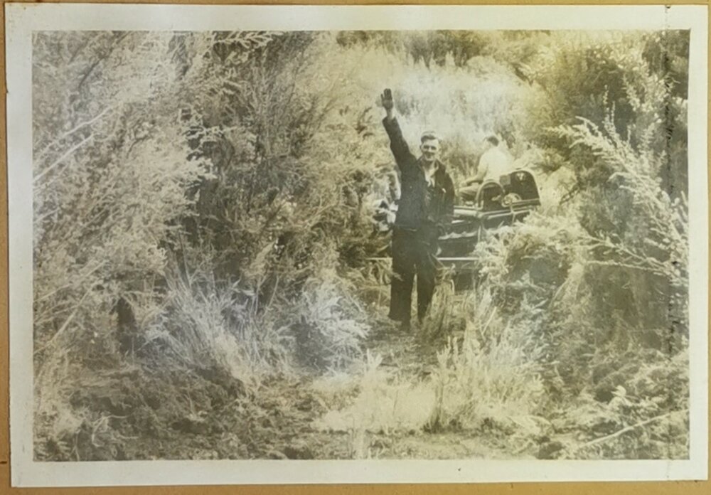 Clearing scrub for planting 