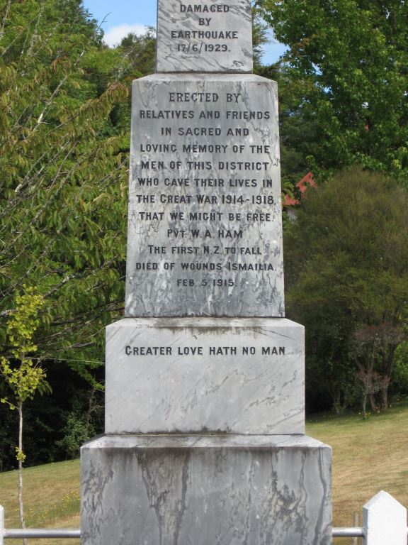 Ngātimoti war memorial