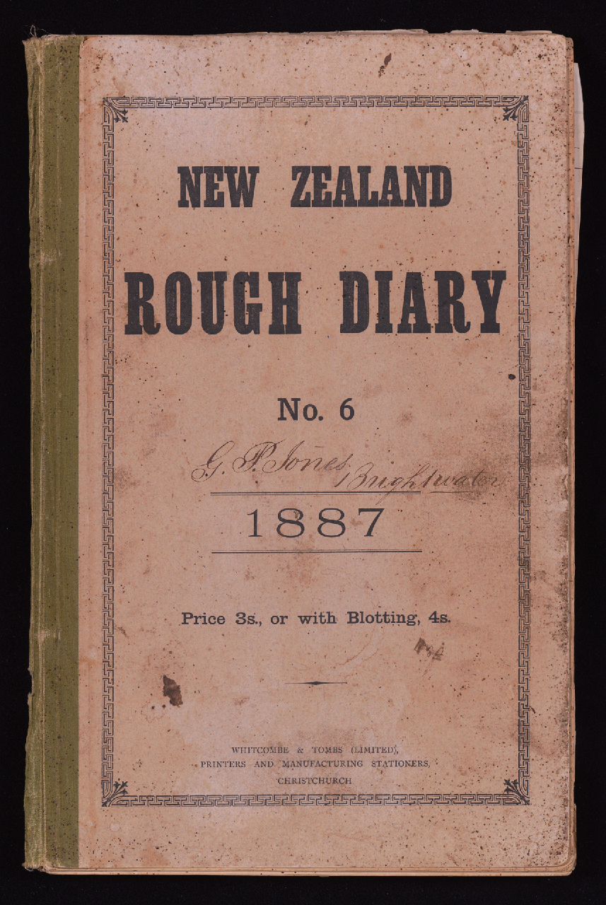 G. P. Jones Brightwater farm diary 1887