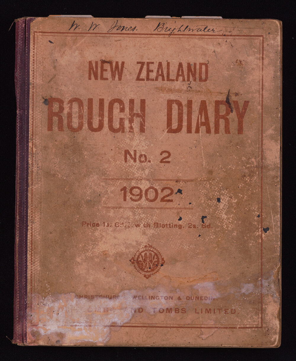 W. W. Jones Brightwater farm diary for 1902