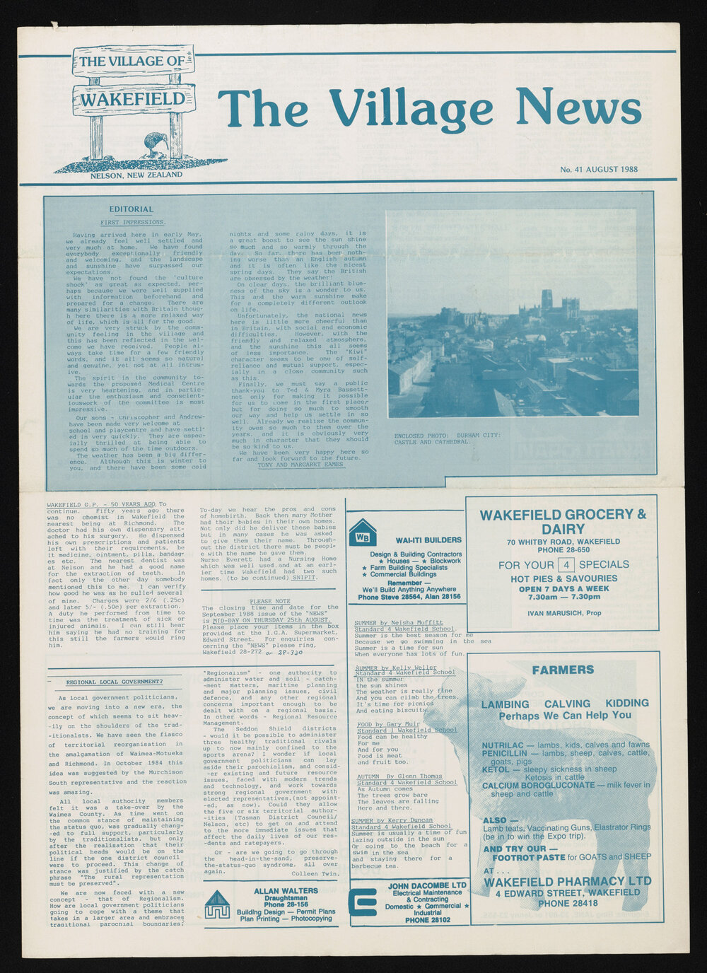 Village News 1988 August