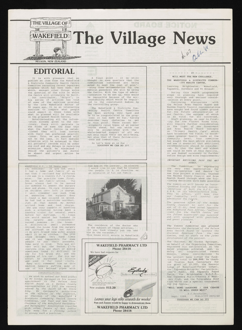 Village News 1988 October