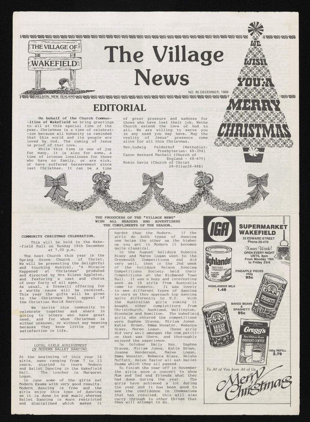 Village News 1988 December
