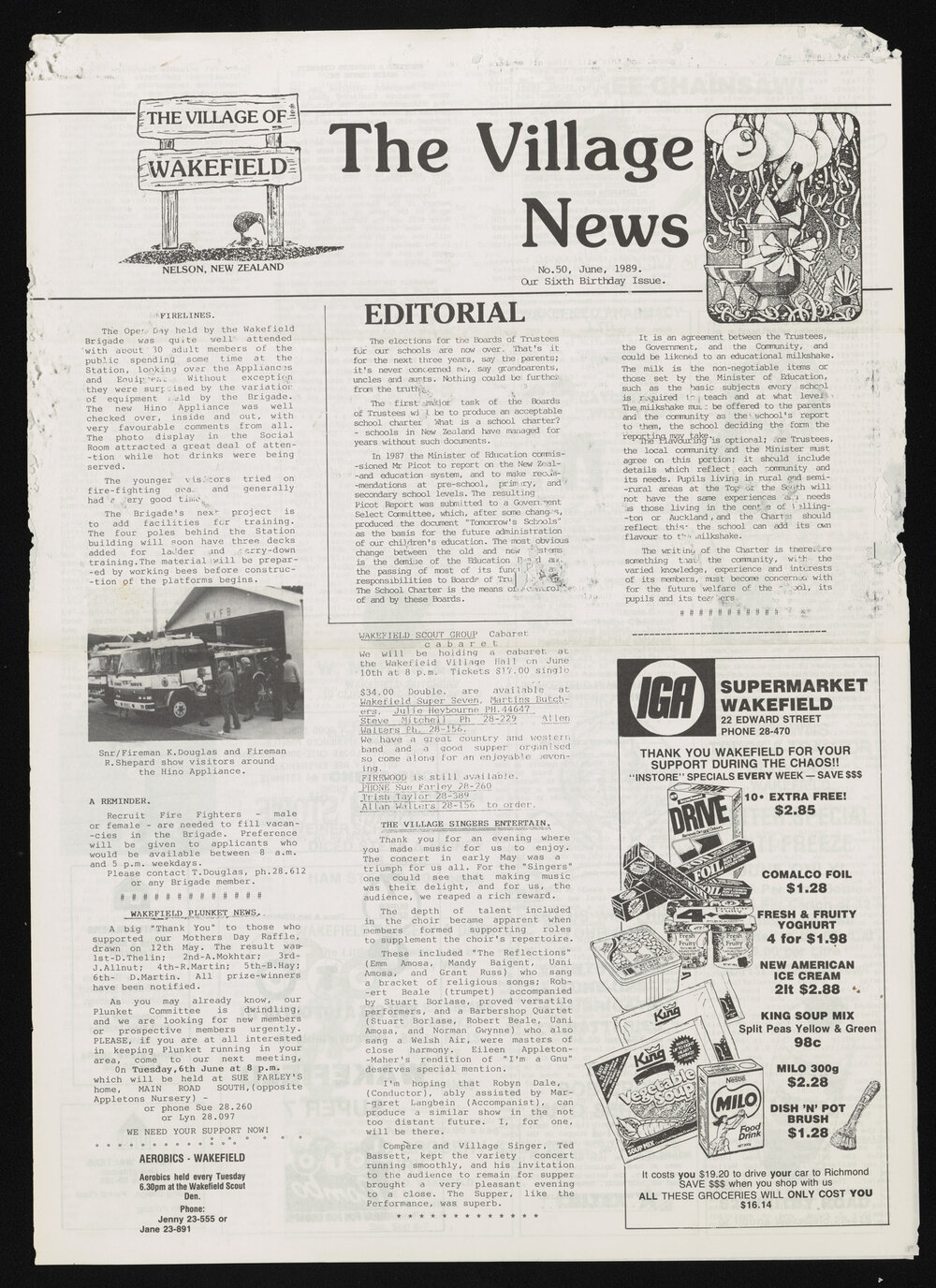 Village News 1989 June