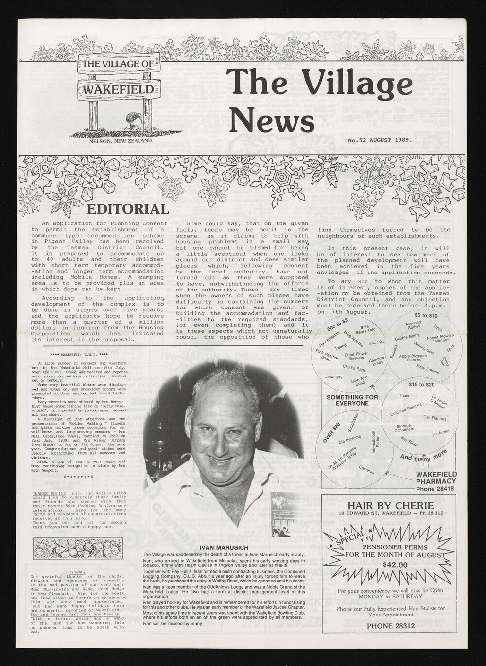 Village News 1989 August