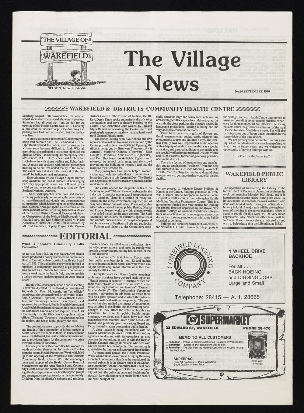 Village News 1990 September