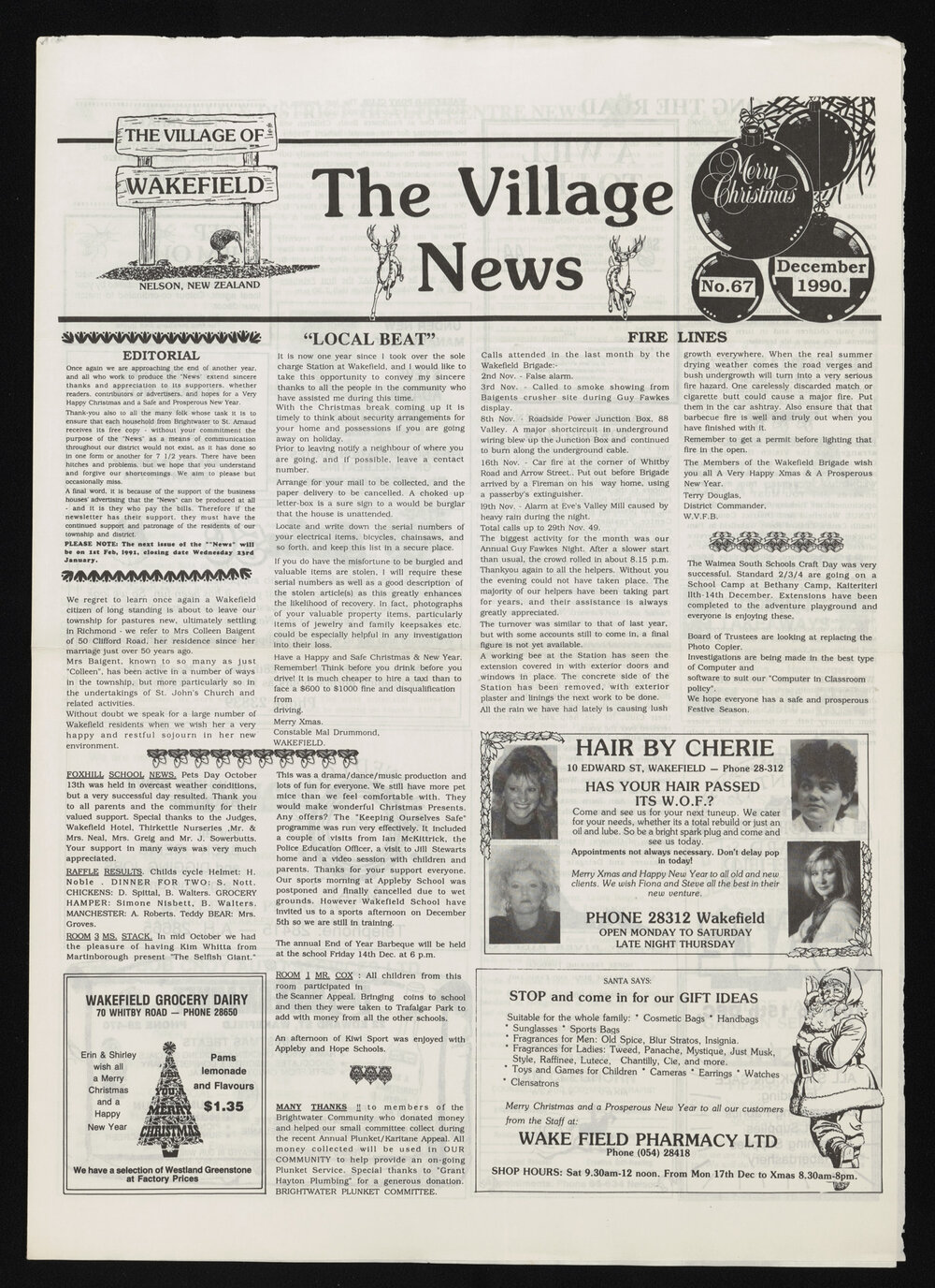 Village News 1990 December