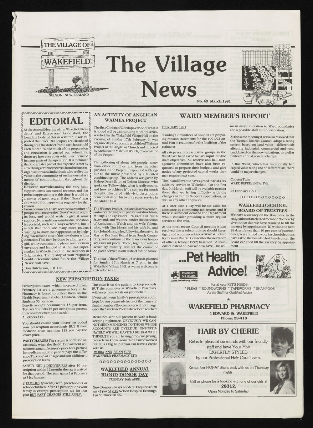 Village News 1991 March