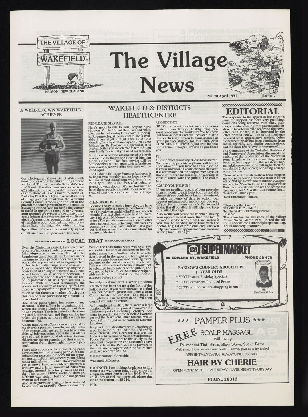 Village News 1991 April