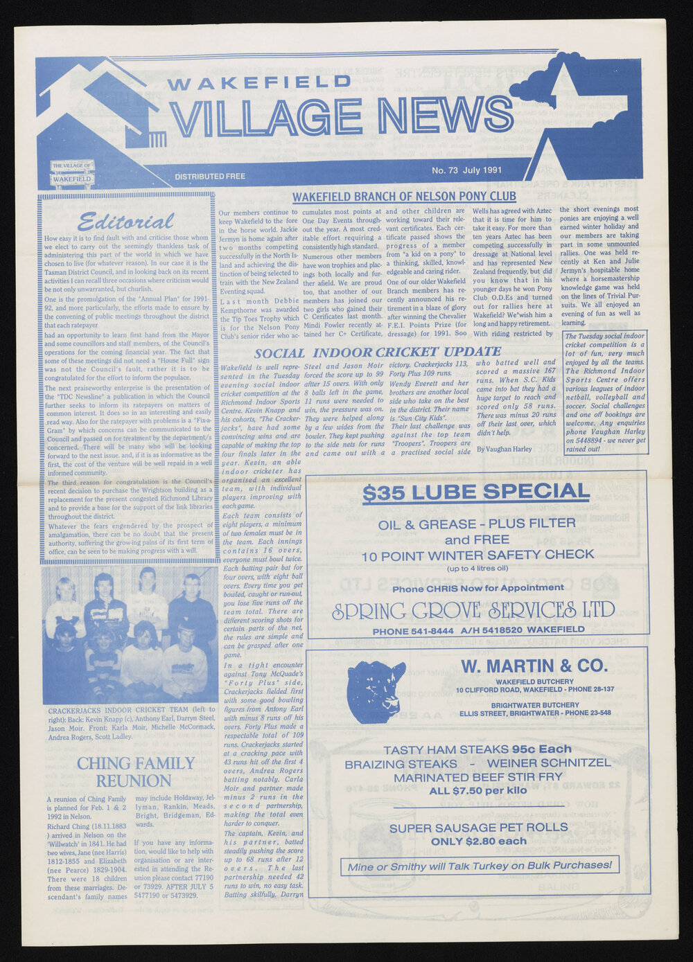 Village News 1991 July