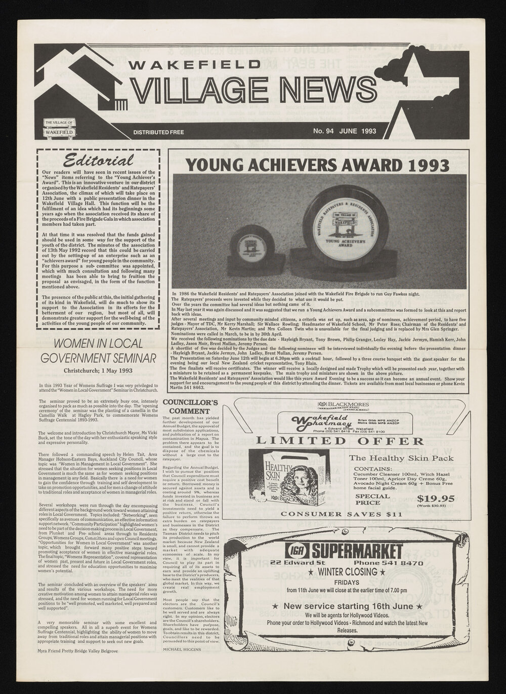 Village News 1993 June