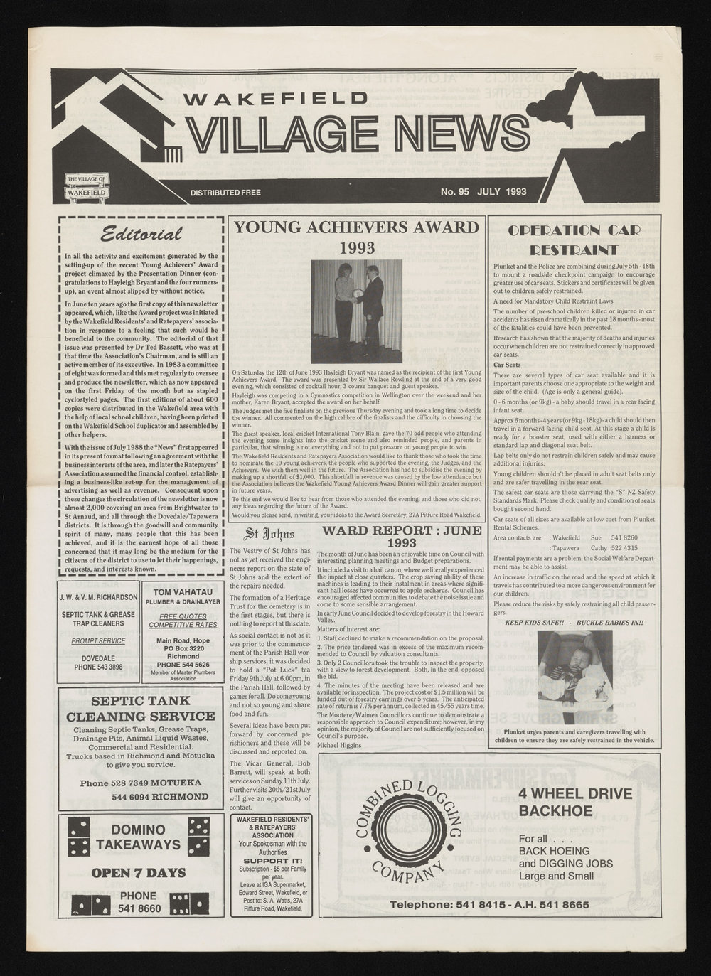 Village News 1993 July