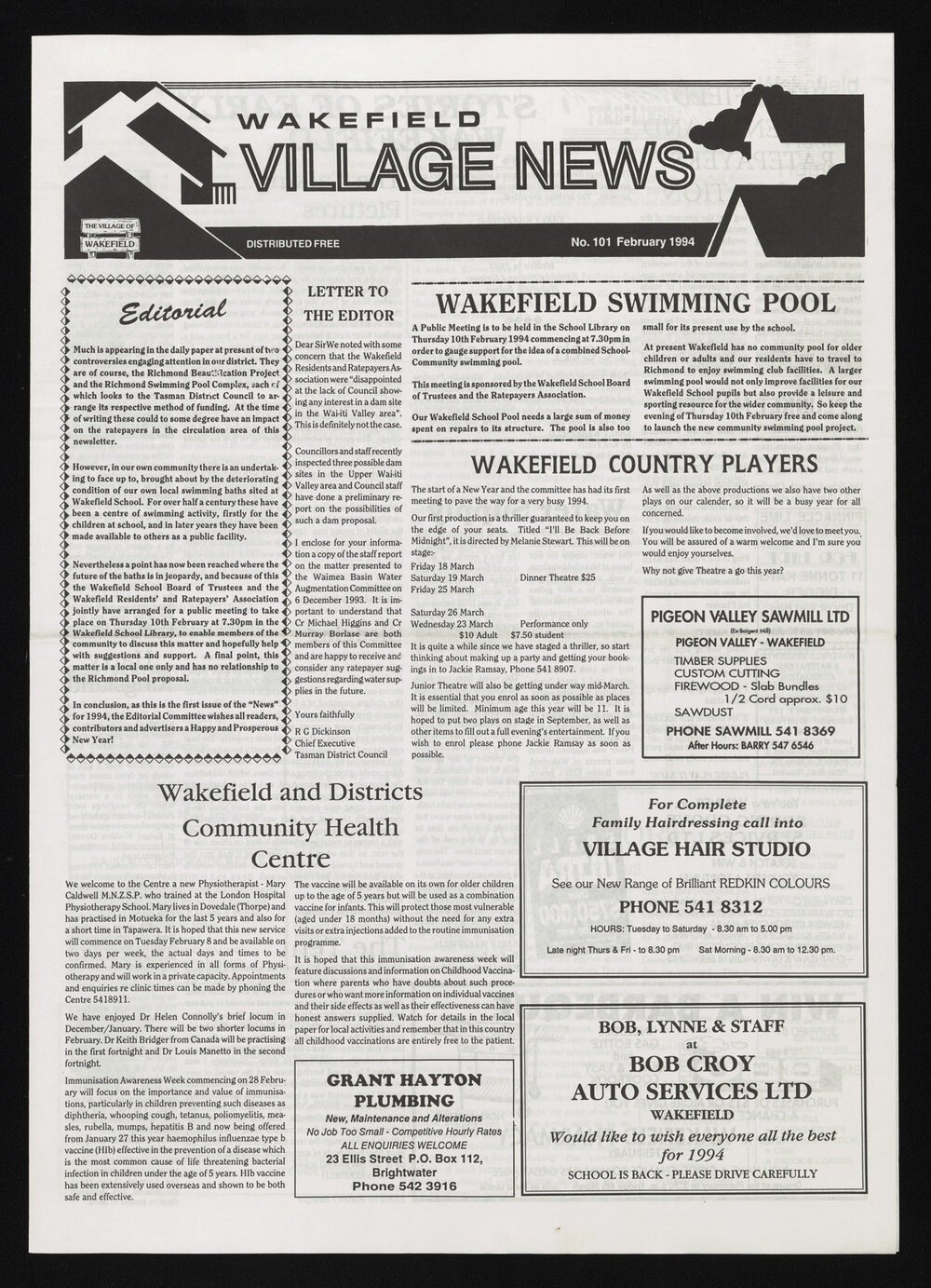 Village News 1994 February