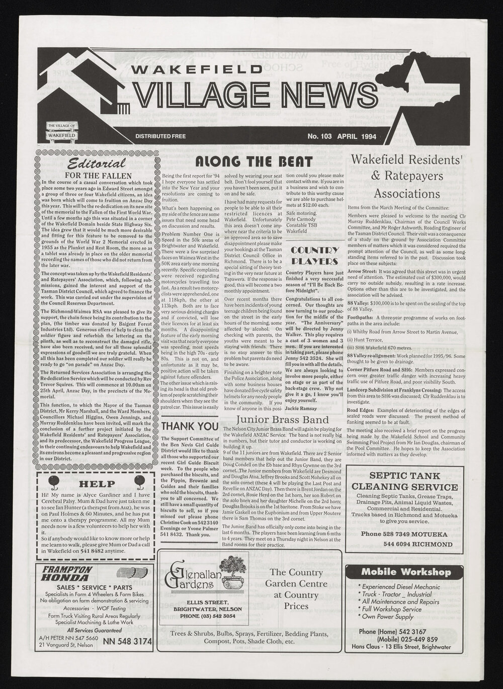 Village News 1994 April