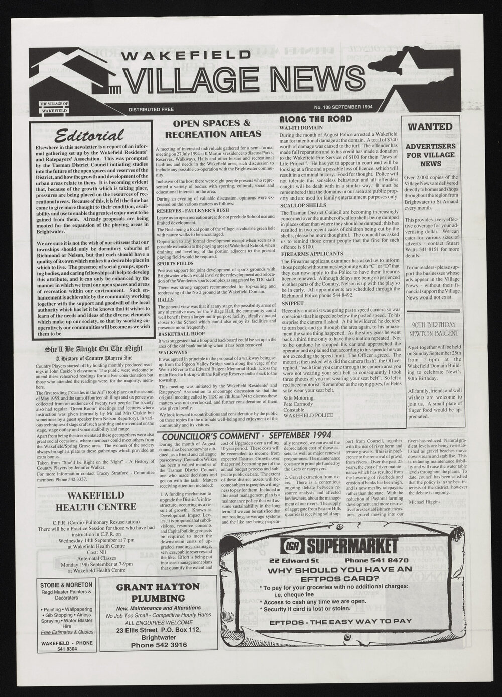 Village News 1994 September