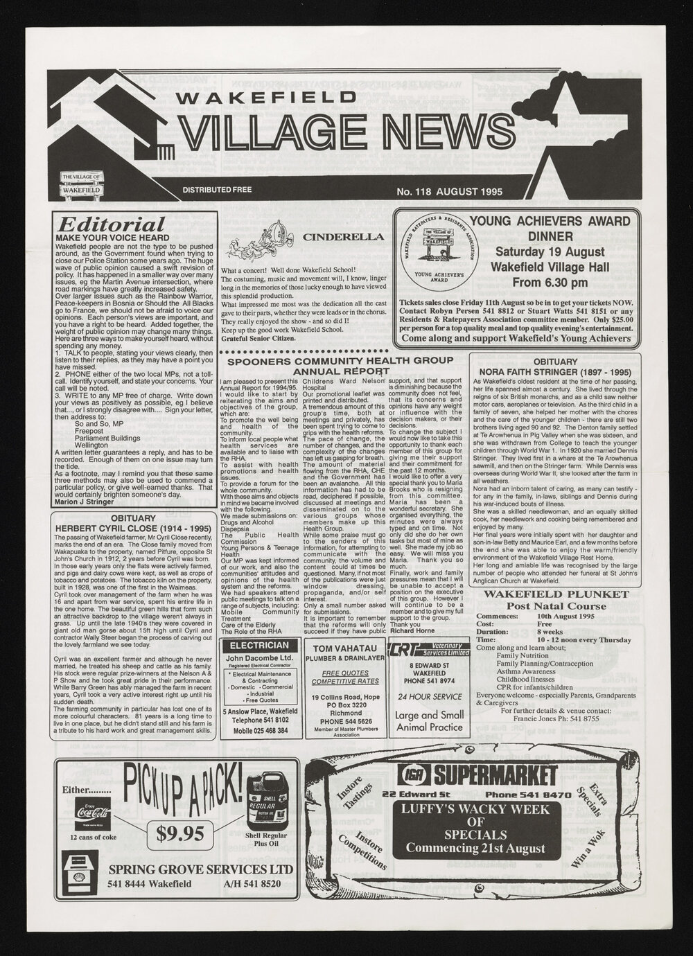 Village News 1995 August