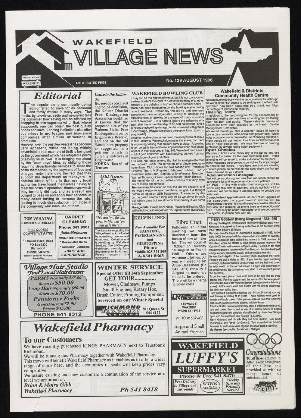Village News 1996 August