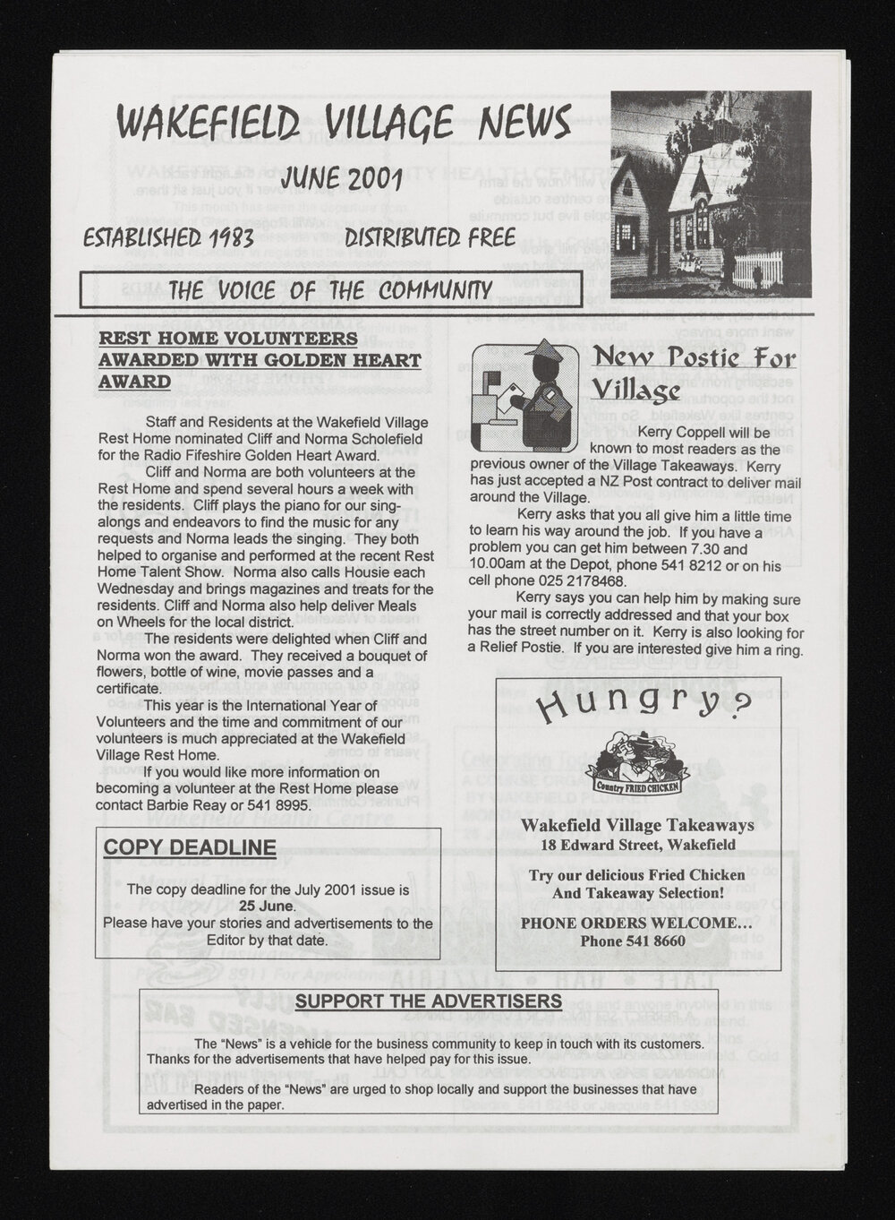 Village News 2001 June