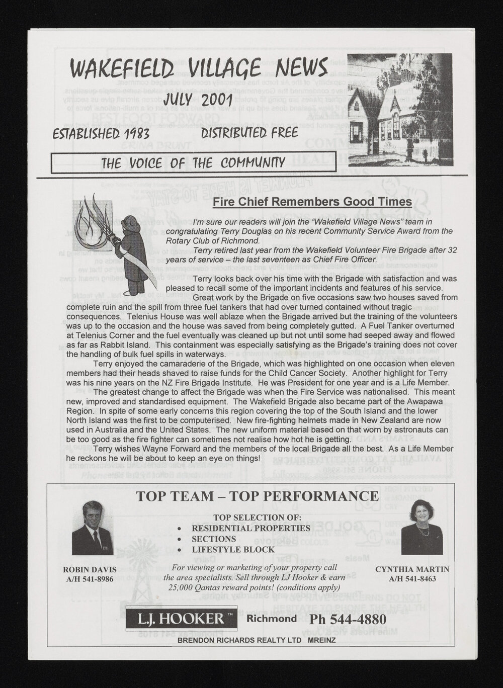 Village News 2001 July
