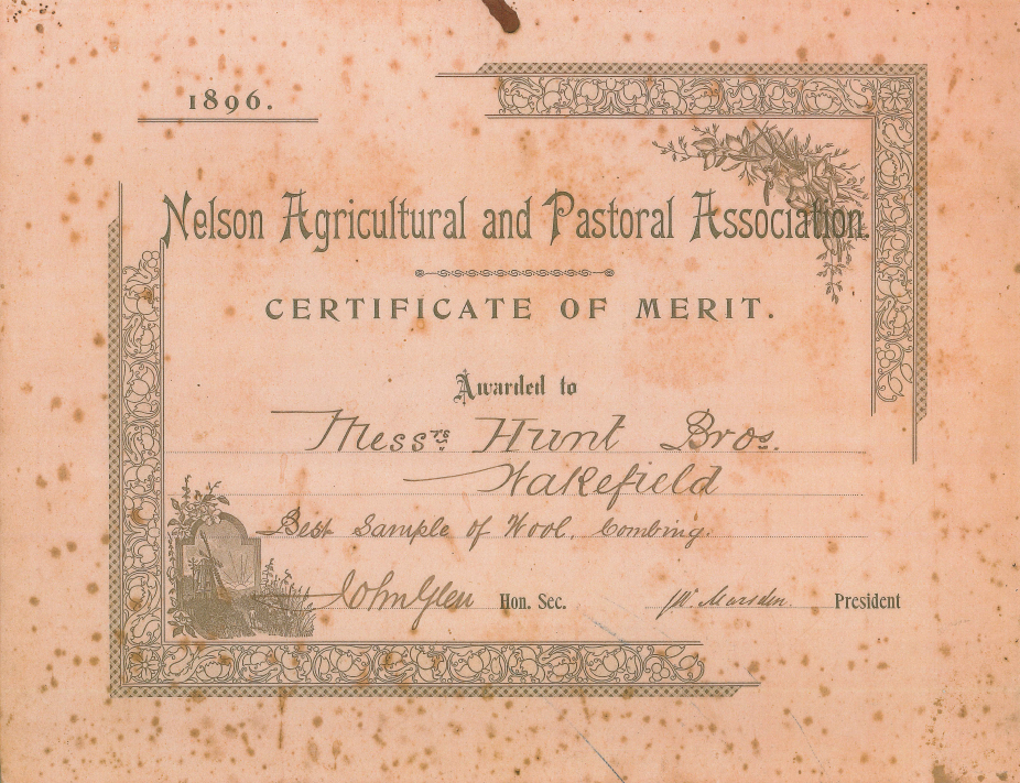 Certificate of merit 