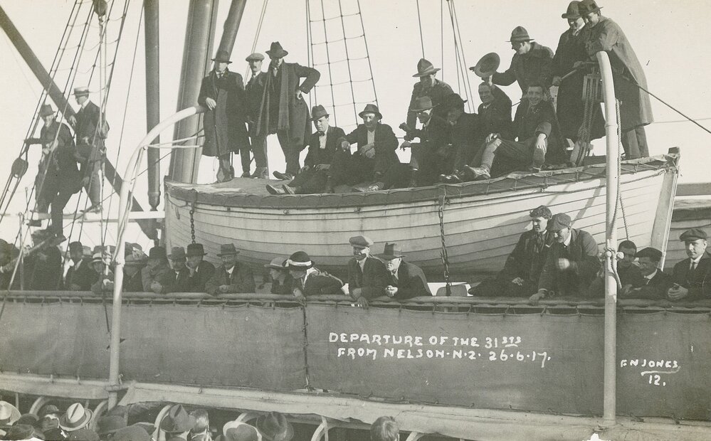 Departure of the 31st Reinforcements from Nelson 