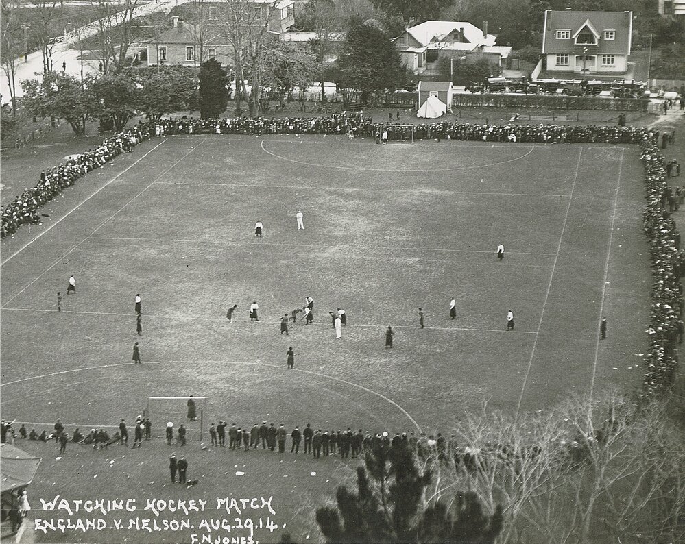 England vs Nelson hockey match 