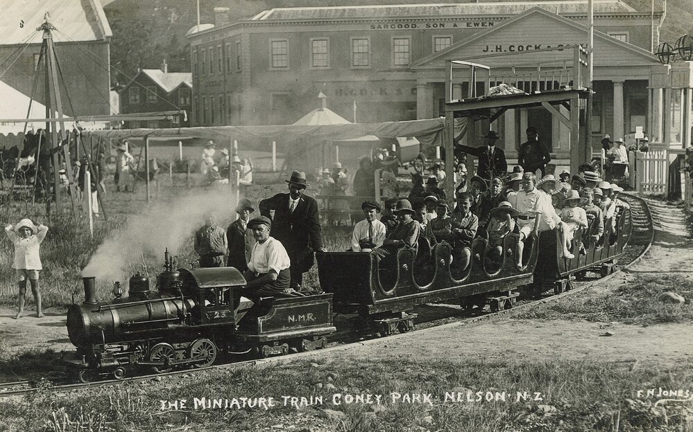 Miniature train ride at Coney Park