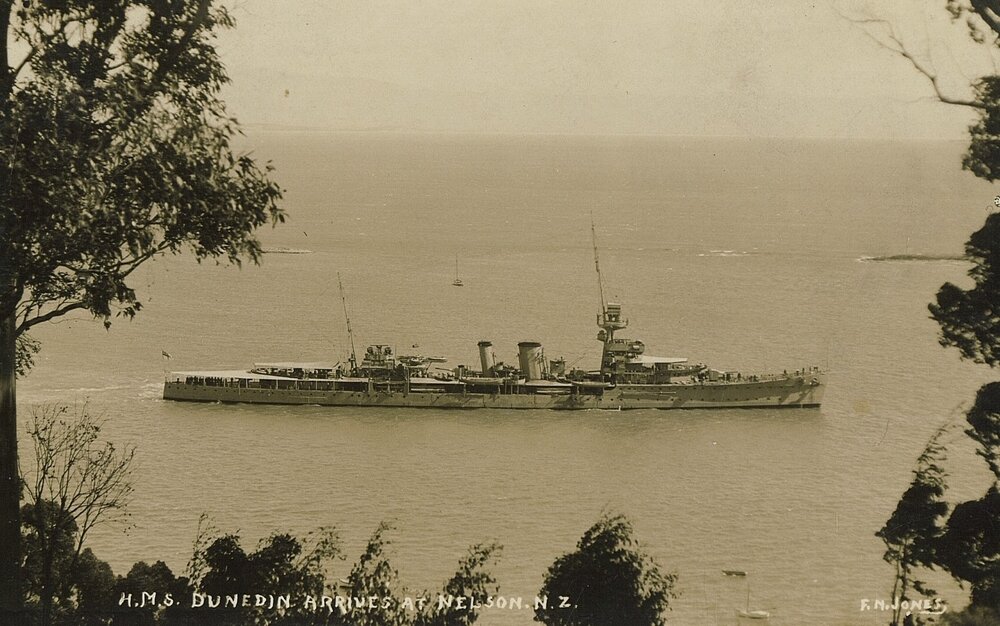 H.M.S. Dunedin in Nelson