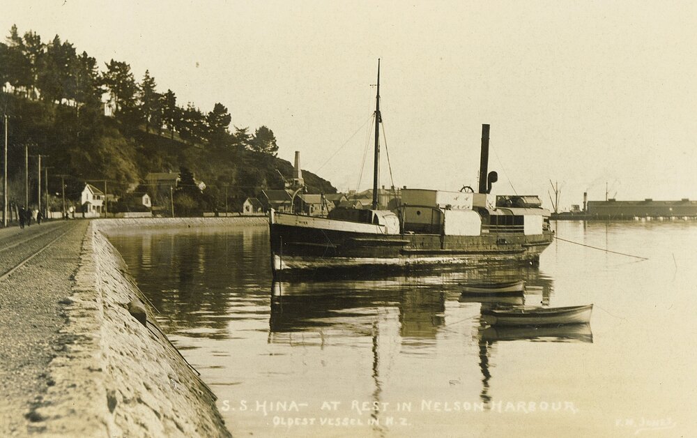 The S.S. Hina at rest in Nelson Harbour