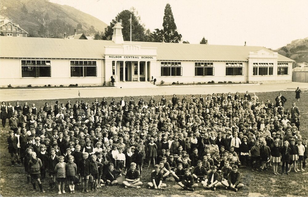 Pupils at Nelson Central School