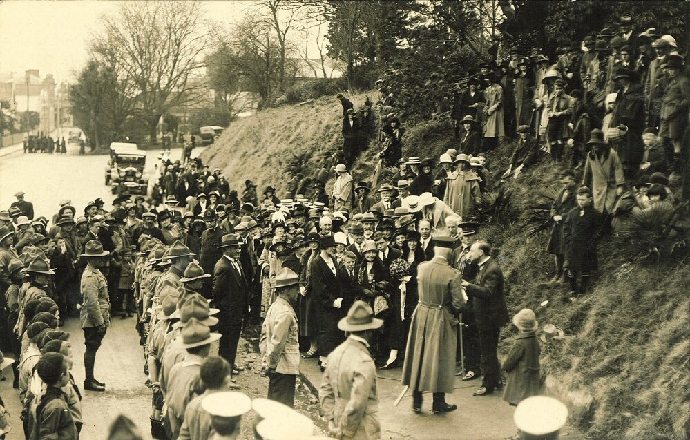 After laying the foundation stone of the new cathedral