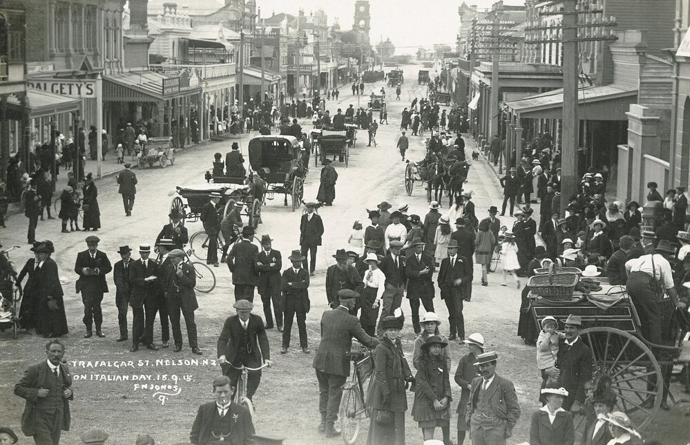Italian Day procession in Trafalgar Street