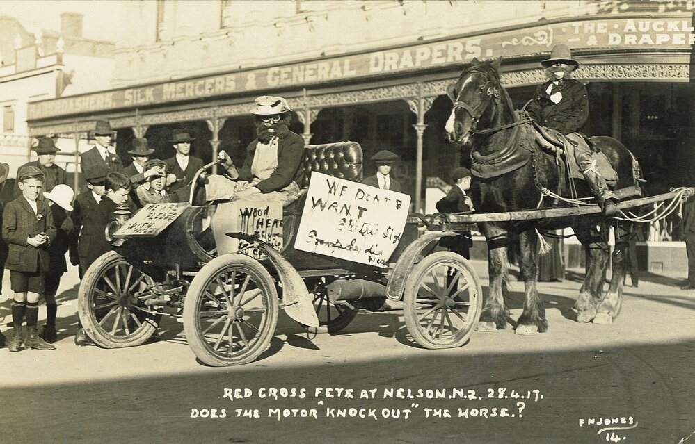 Red Cross Fete floats 1917