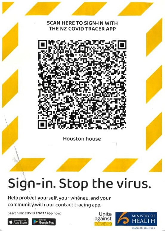 Covid tracer app QR code