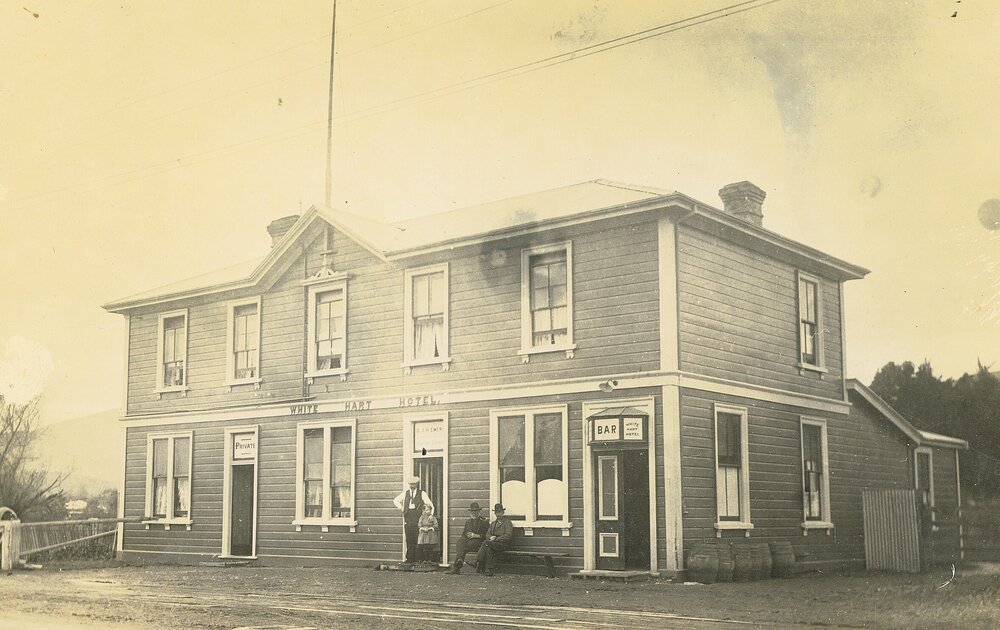 White Hart Hotel with girl