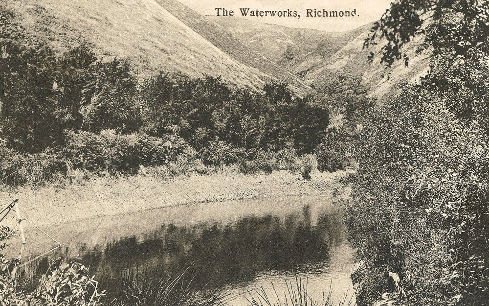 Postcard of the Richmond Reservoir