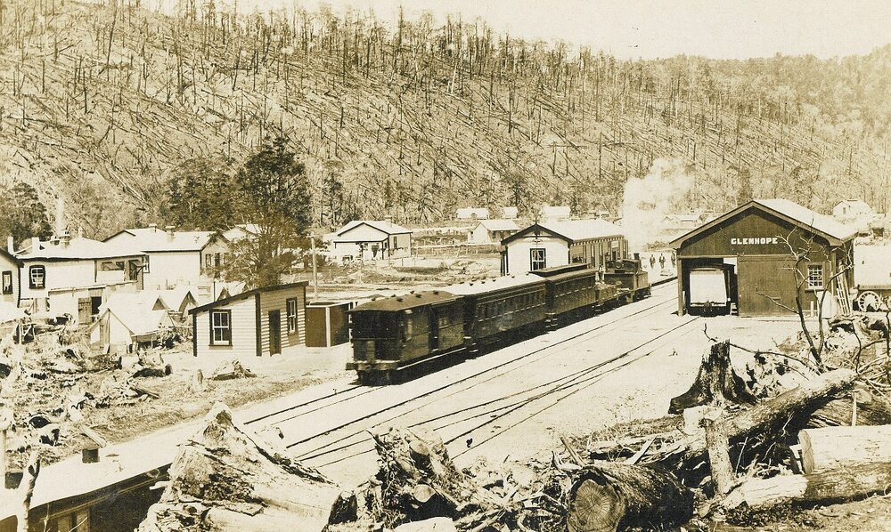 Glenhope Railway Station and workers' cottages
