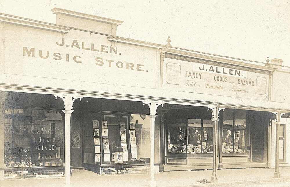 J Allen music and fancy goods shop
