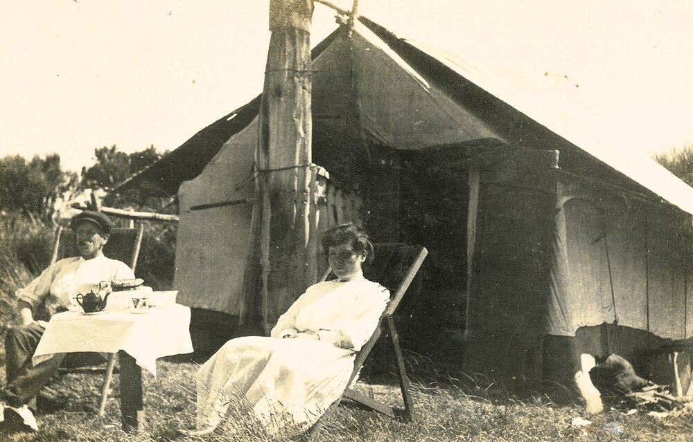 Camping and tea at Puponga 