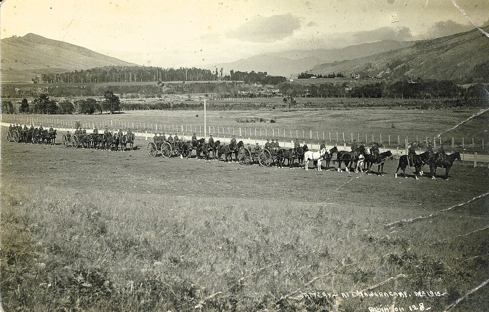 Battery at Tapawera Military Camp 1915