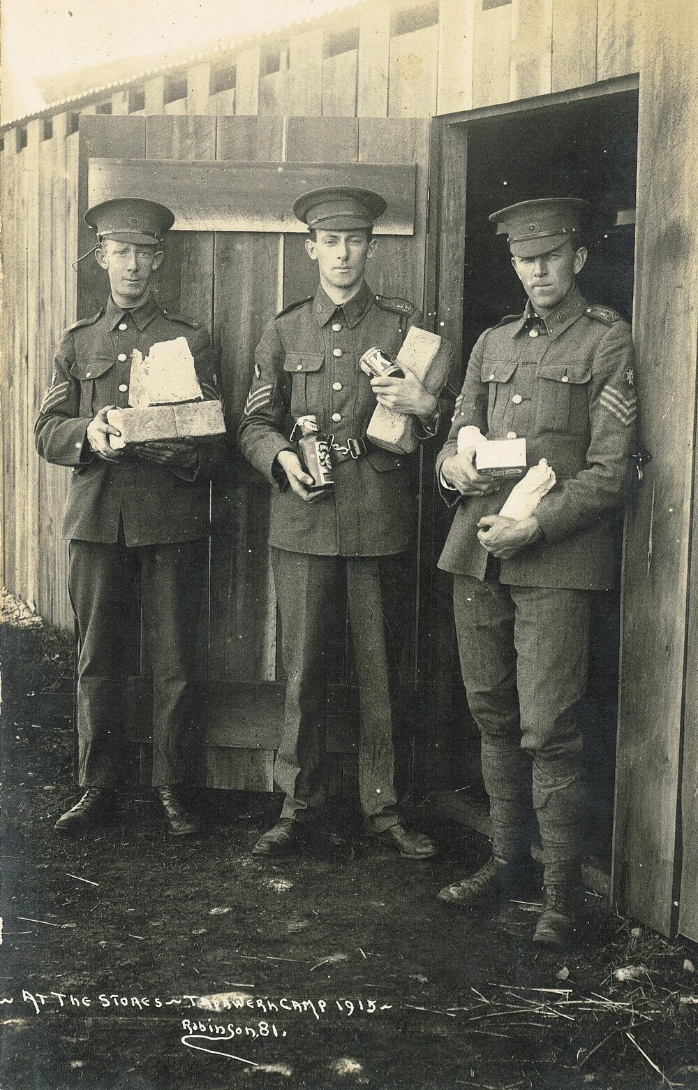 Quartermaster Sergeants at Tapawera Camp