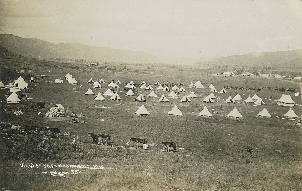 Full view of Tapawera Camp 1915