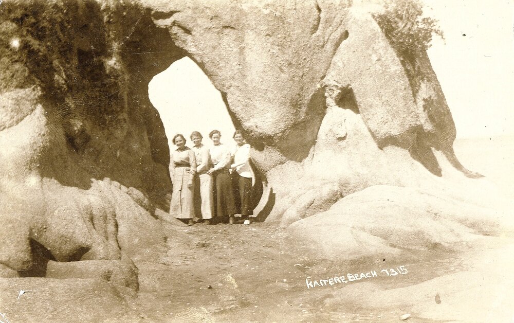 Group of women at Kaiteriteri beach
