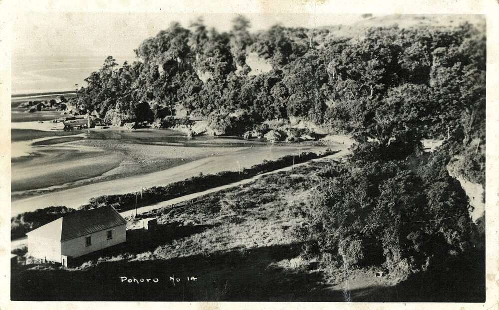 Pōhara shoreline