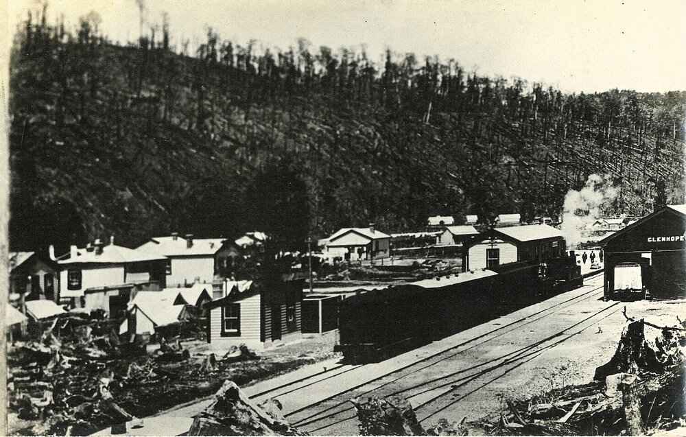 Train at the Glenhope Railway Station 