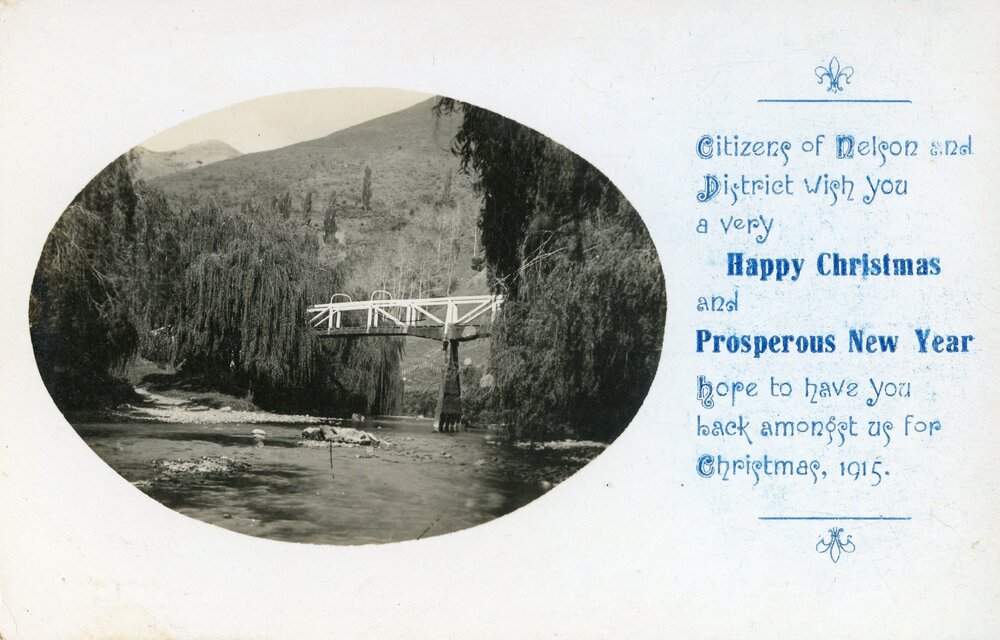 Festive wishes with the Maitai Bridge