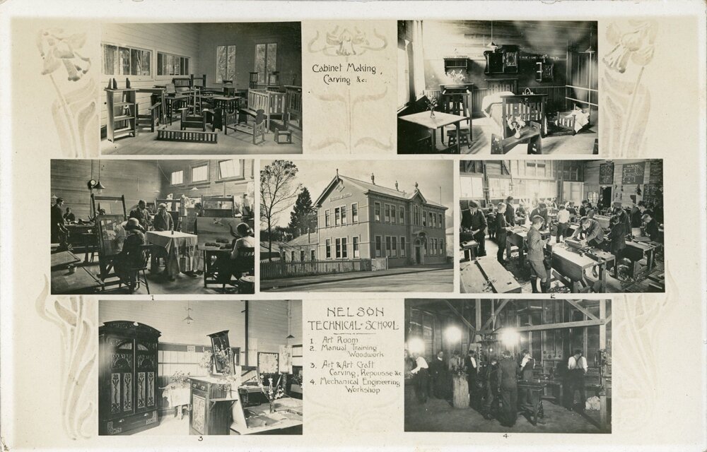 Nelson Technical School postcard