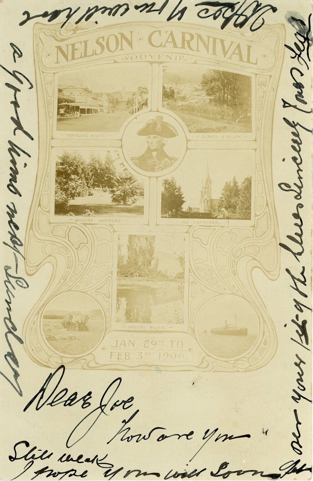 Nelson Carnival souvenir 1906