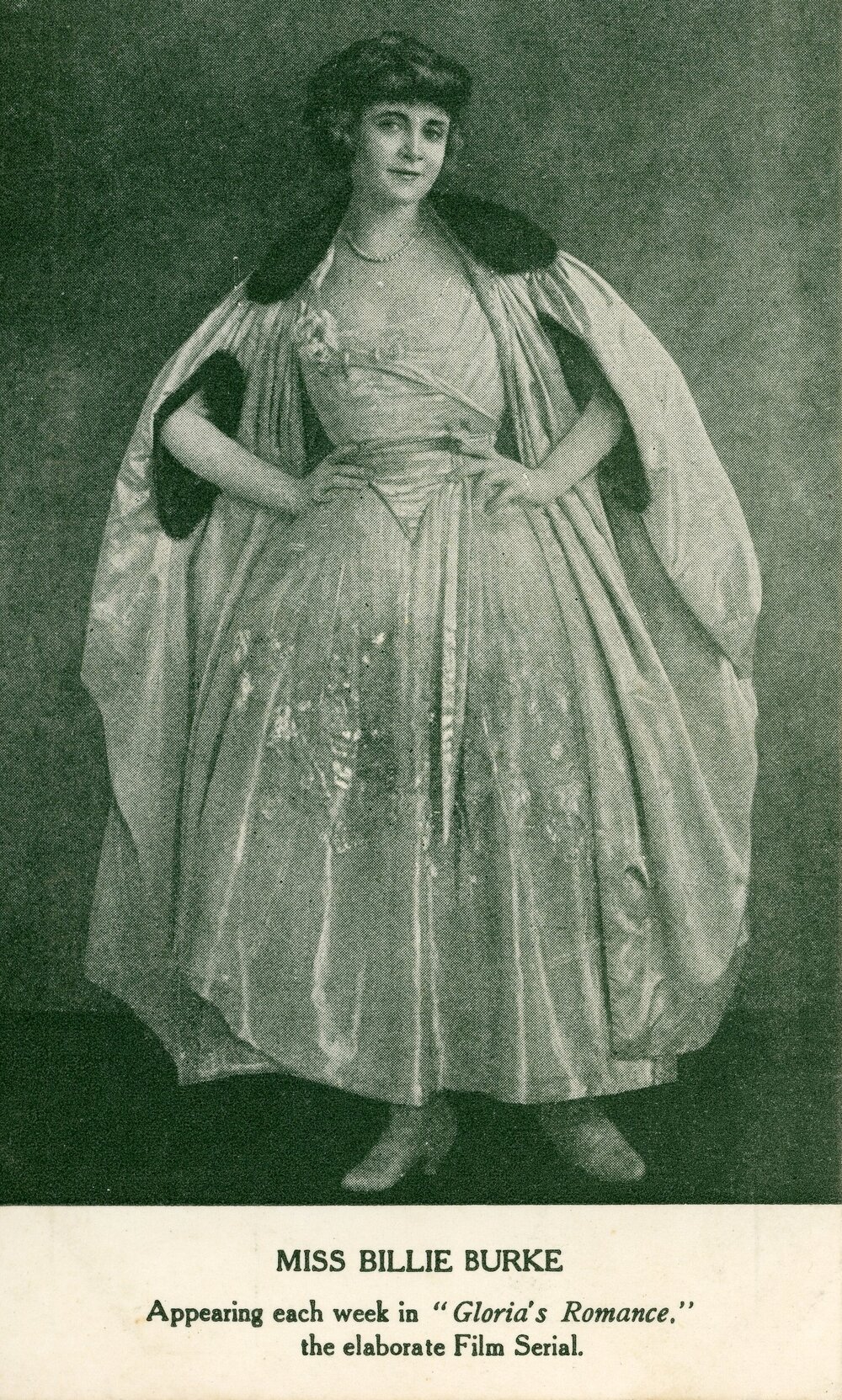 Billie Burke promoting Gloria's Romance